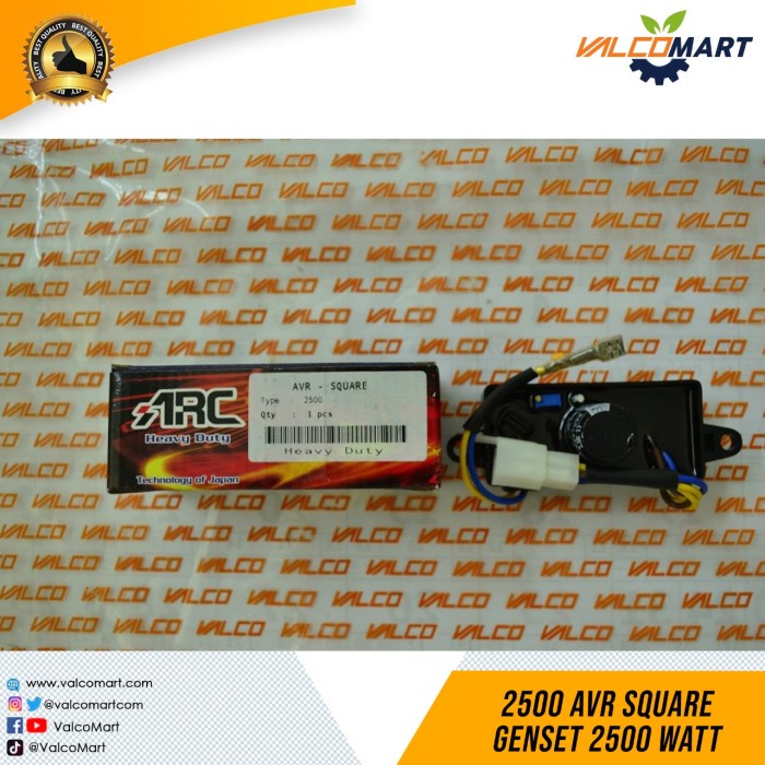 2500 AVR Square Genset 2500 watt