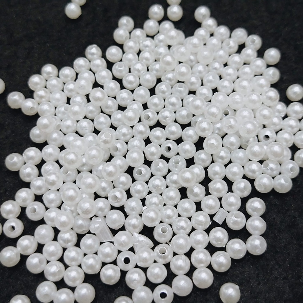 Parel 5mm White/Mutiara 5mm putih/Mutiara Bridal Ringan/Manik Manik