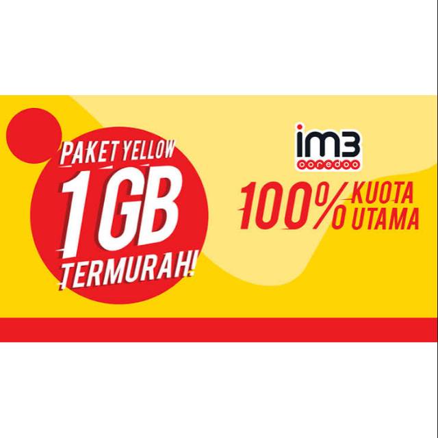 Paket Yellow 1GB indosat ooredoo