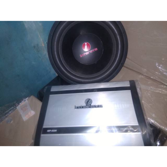 Paket audio power dan subwofer intersys audio mobil