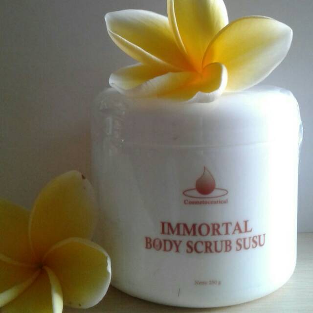 IMMORTAL BODY SCRUB SUSU | LULUR BADAN