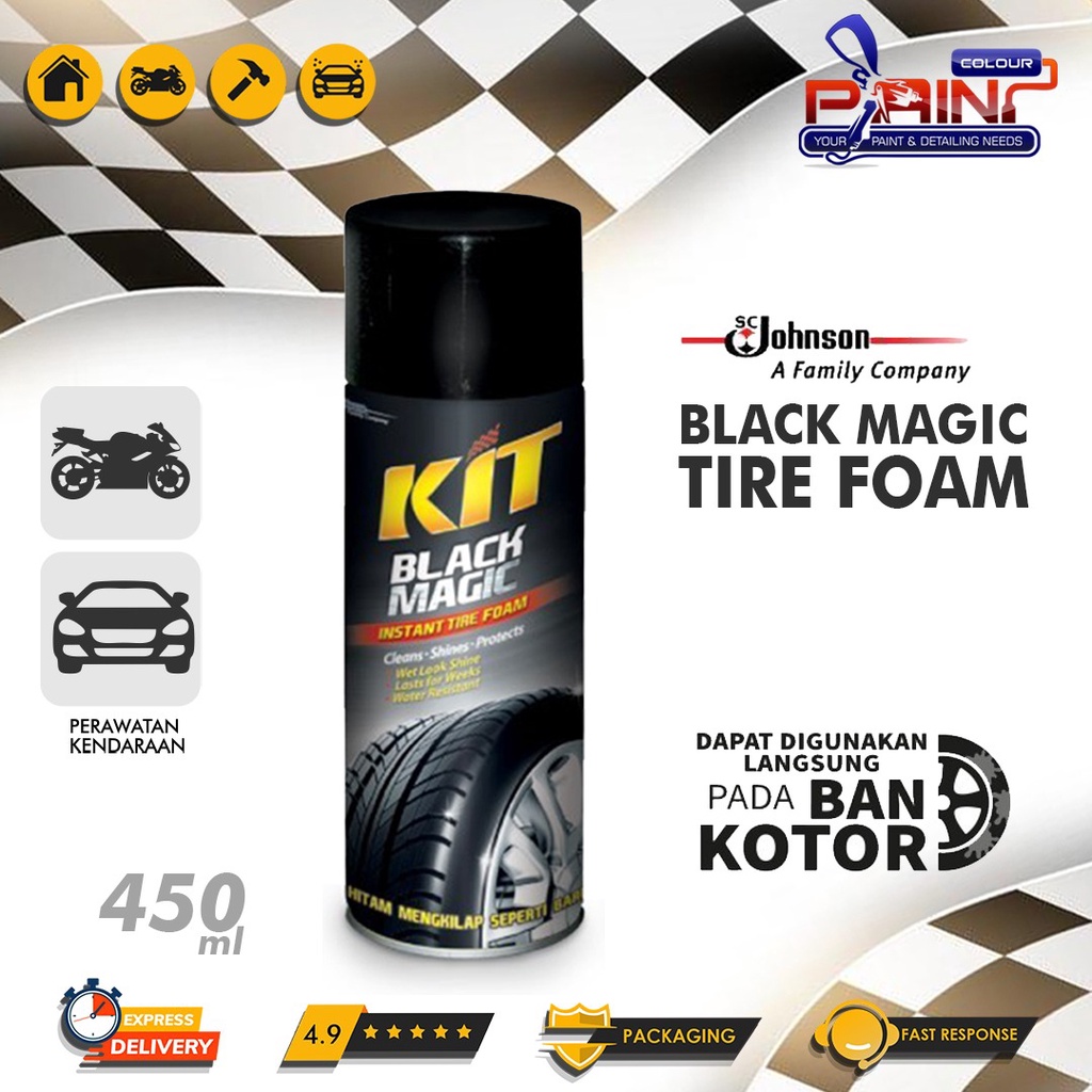 Kit Black Magic Tire Foam - 450mL AEROSOL