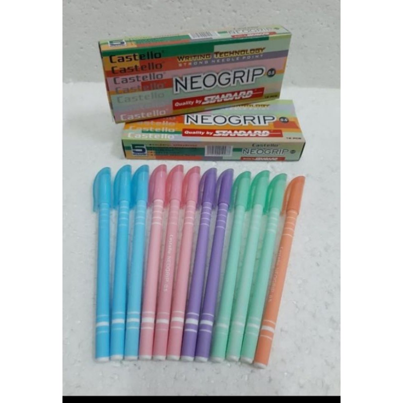 

PULPEN NEOGRIP STANDAR CASTELO ( 0,5 MM ) ( PER LUSIN ISI 12 PCS )