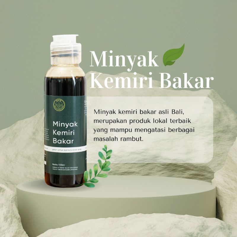 MINYAK KEMIRI BAKAR BALI 100 ML 100% ORIGINAL AMAN SUDAH TERDAFTAR BPOM