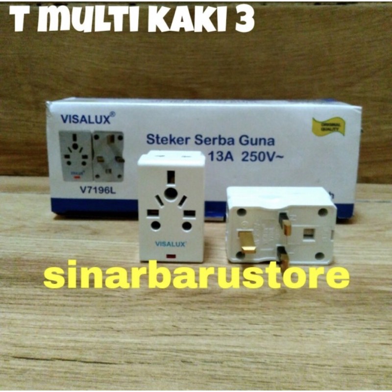 Steker/Colokan/T.Multi/T.Serbaguna Kaki 3 "Visalux"