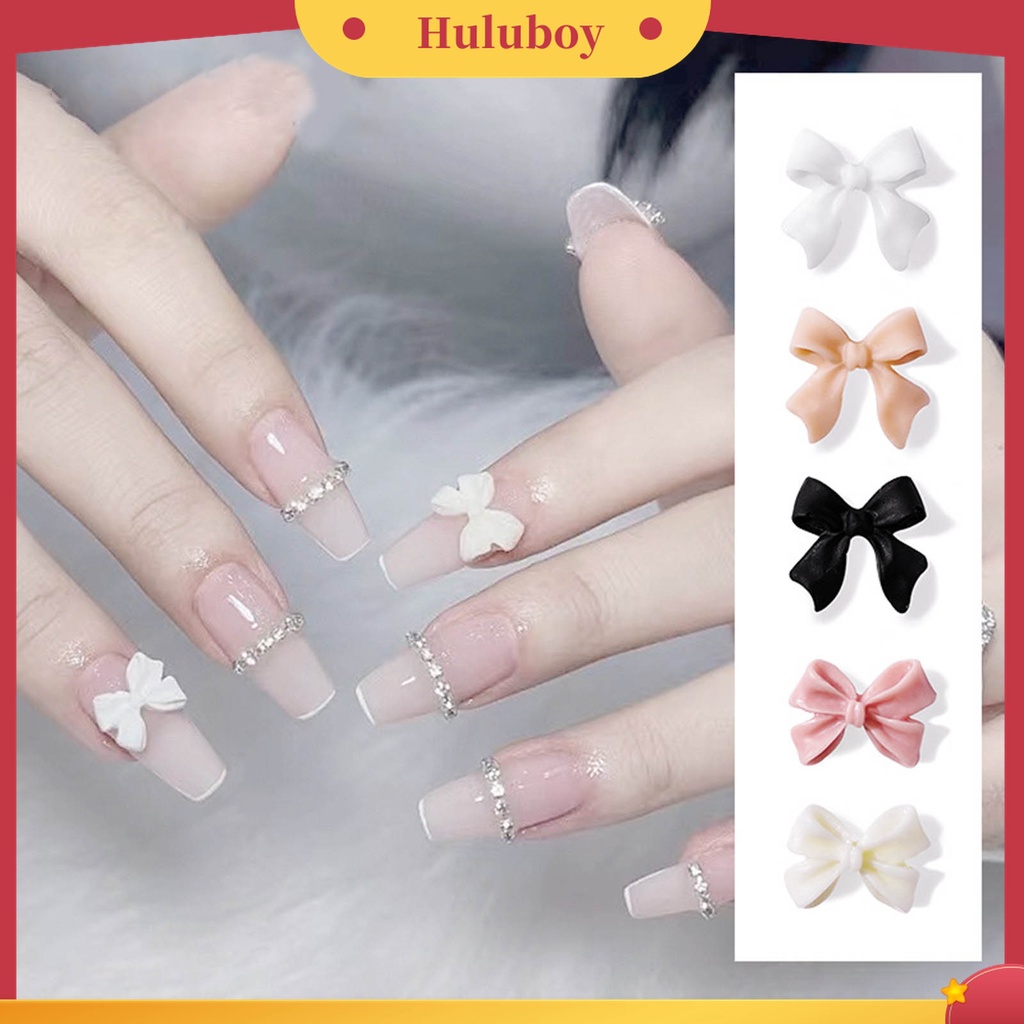 Huluboy Huluboy♡ 30pcs Pita Kupu-Kupu 3D Tahan Lama Mudah Dilepas Untuk Dekorasi Nail Art