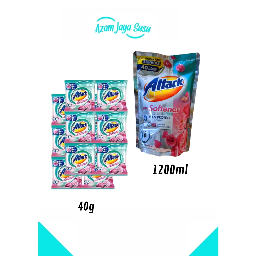 Deterjen Attack Bubuk 40gr & Cair 1200ml/AzzamJayaSusu