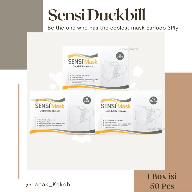 Masker Sensi Duckbill 1Box (50Pcs)