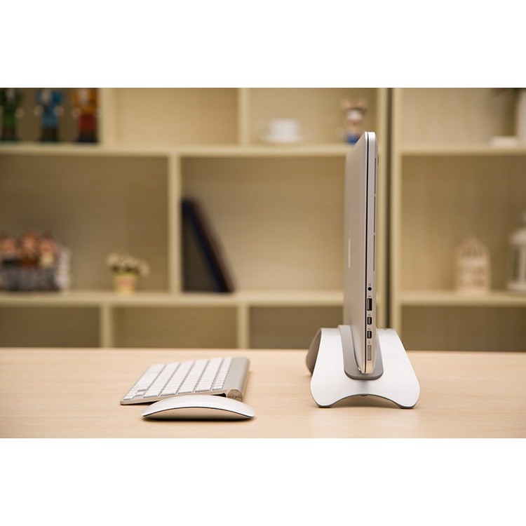 BookArc Stand Bracket Dudukan Pegangan Laptop - Silver