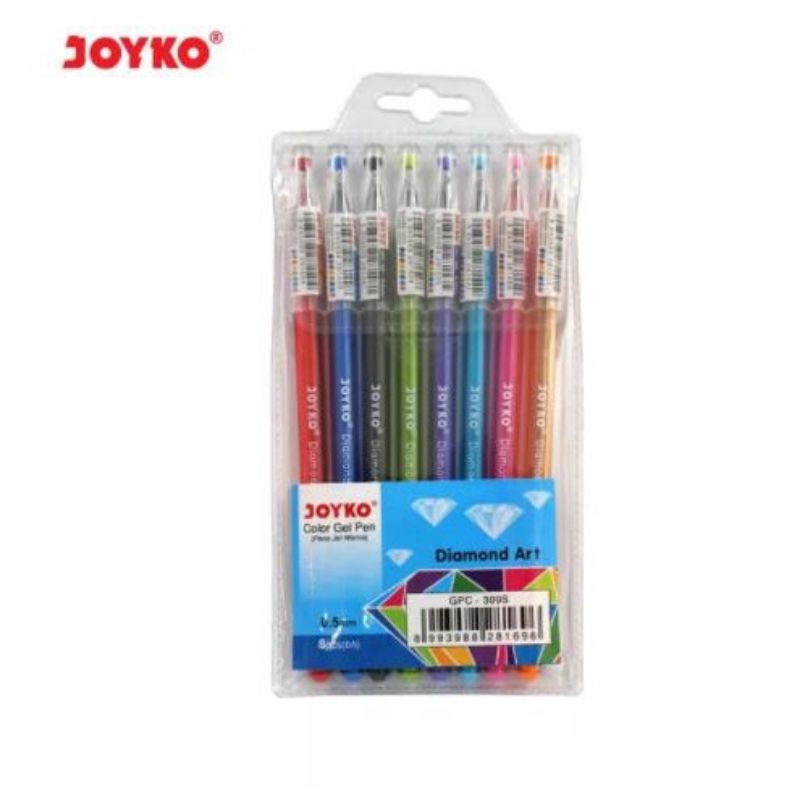 Gel Pen GPC-309S Diamond Art Joyko 8 Warna