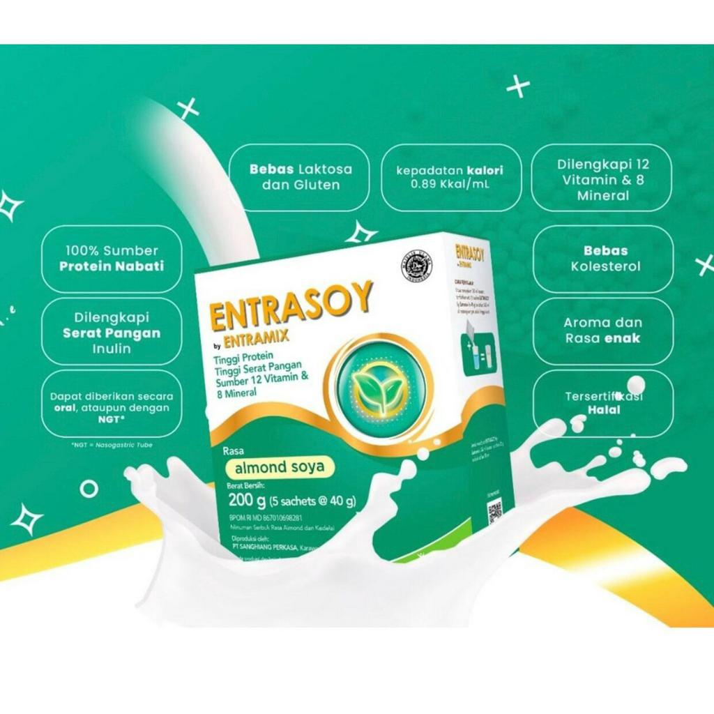 ENTRASOY 200 gram - Nutrisi Lengkap dan Seimbang untuk Dewasa &amp; Lansia