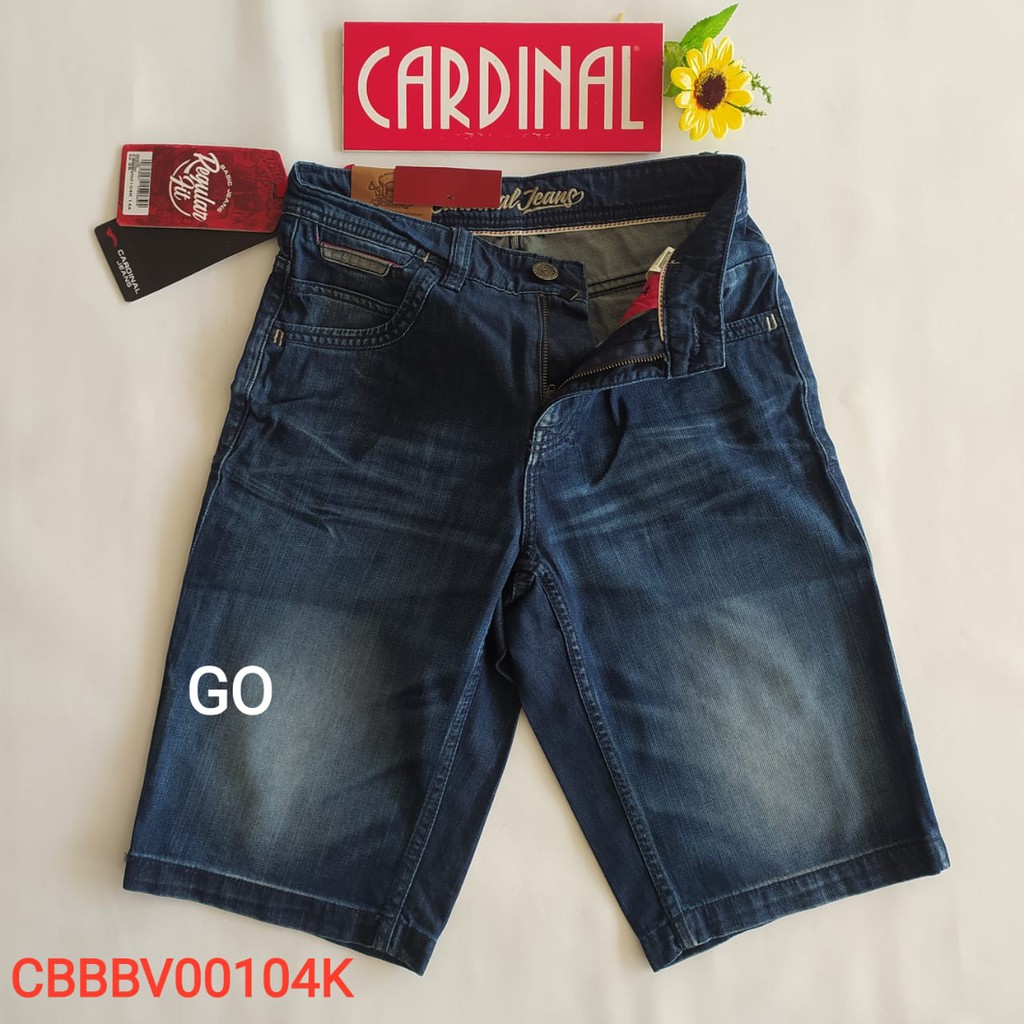 gof 29 CARDINAL CBBBV Celana Pendek Jeans Bermuda Casual Sobek Slimfit Reguler Fit Cowok Dewasa