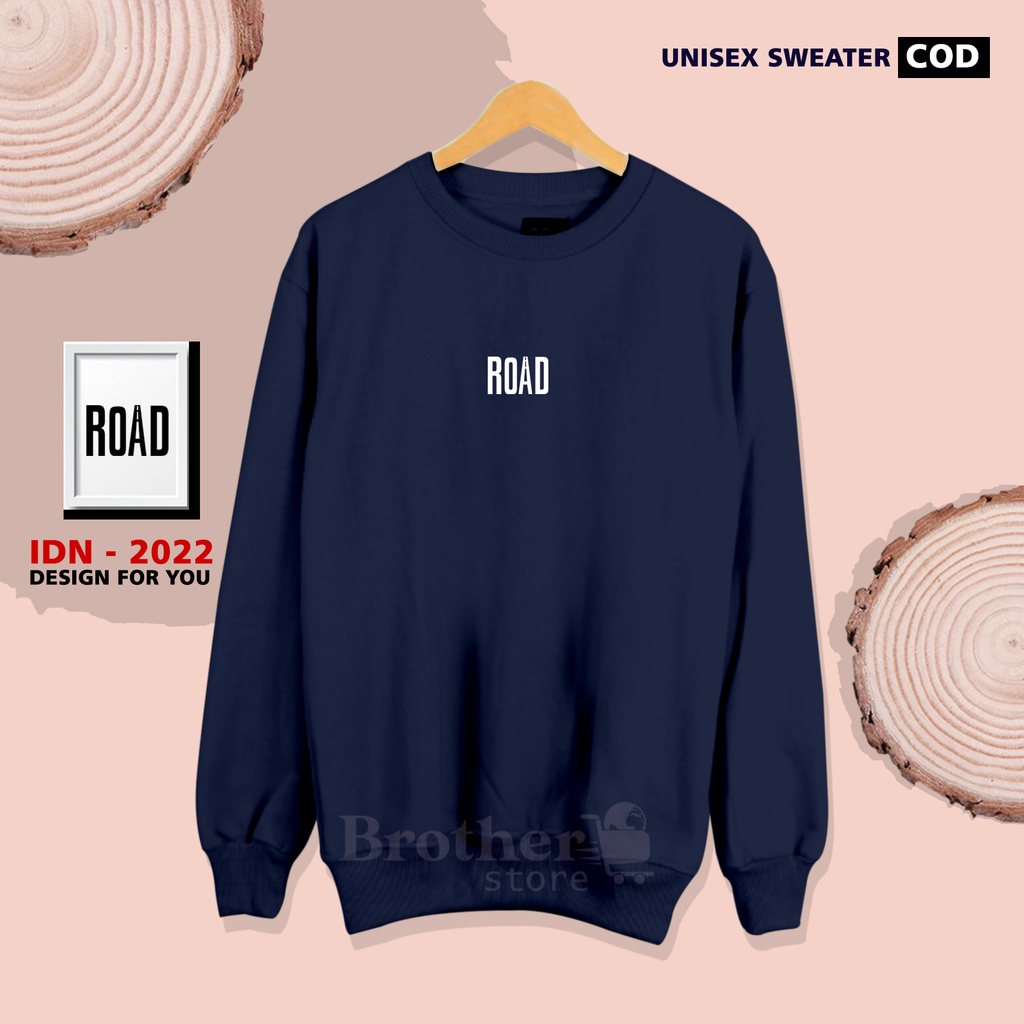 Brother Store - Sweater crewneck sweatshirt - ROAD