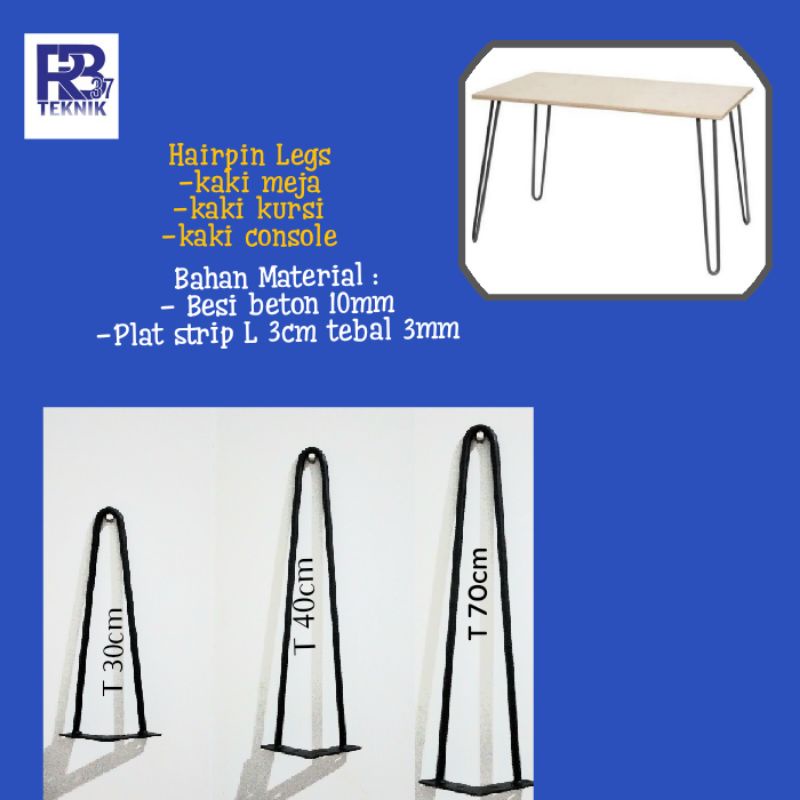 HAIRPIN LEGS / KAKI MEJA / KAKI BESI