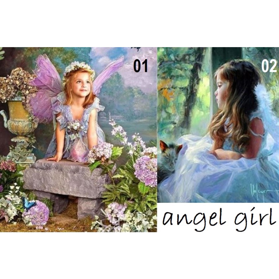 DIY Diamond Painting - 5D Angel Girl Stitch Kit