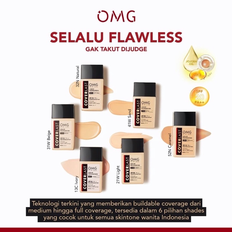 MFI - OMG OH MY GLAM LIQUID FOUNDATION SPF 20 ALAS BEDAK