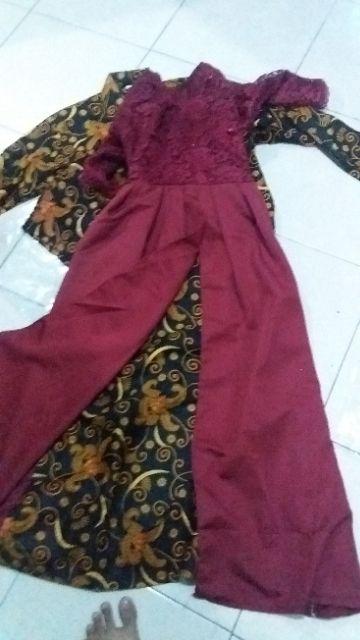 Maura Couple - Sania Ruffle Batik Couple Ori Ndoro Jowi Dnt Garansi Termurah Shopee - Kebaya Modern