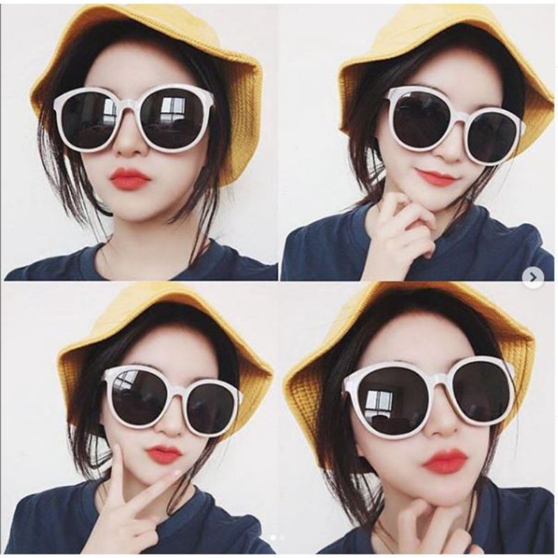 Kacamata Vintage Fashion Korea Bulat Mata Kucing Sungglasess-4