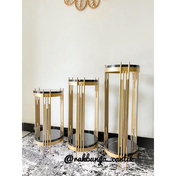 Rak pot bunga besi cantik minimalis