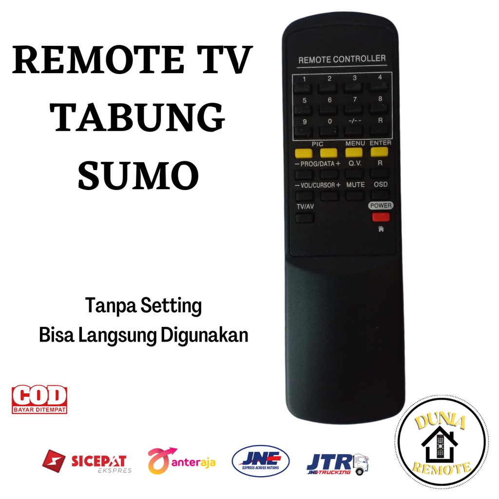 Remot TV POLYTRON SUMO TABUNG Digitec Ninja tanpa setting