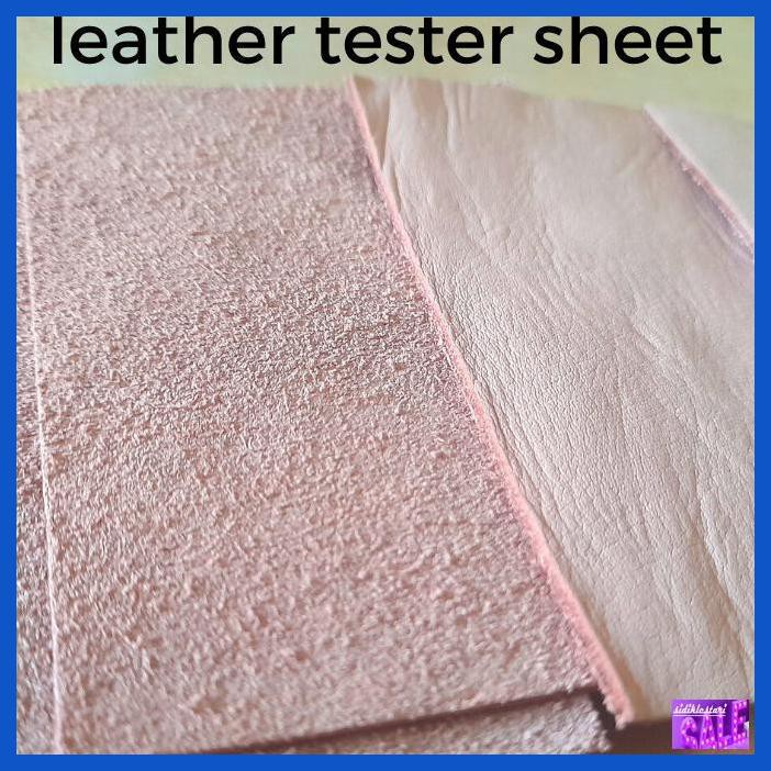 

PERAWATANSHOES- LEATHER TESTER STRIP - ANILINE LEATHER - LEMBARAN KULIT VEGTAN - 1 LEMBAR -ORIGINAL.
