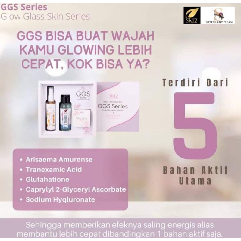 GGS SERIES GLOW GLASS SKIN SR12 HERBAL SKINCARE BPOM - KRIM GLOWING DALAM 1 MINGGU MENGHILANGKAN FLEK JERAWAT KRIM GLOWING KOREA PEMUTIH CEPAT ALAMI AMAN BPOM SKINCARE