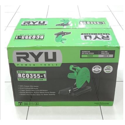 RYU CUT OFF MESIN POTONG GERINDA DUDUK 14 INCH RCO355-1 / RCO 355-1