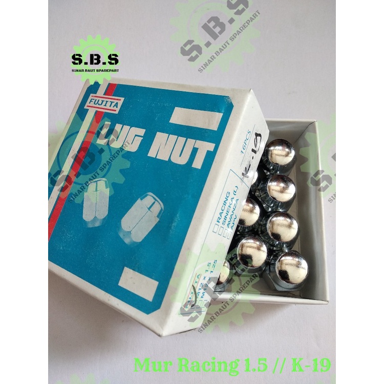 MUR RACING FUJITA , KUNCI 19 (16pcs) (DRAT 1,50 &amp; 1,25)