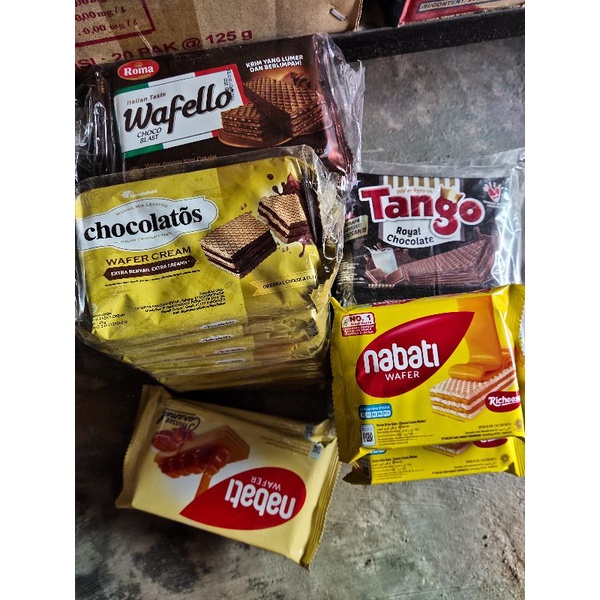 

Wafer 2000 wafello nabati chocolatos tanggo eceran harga 1 pcs