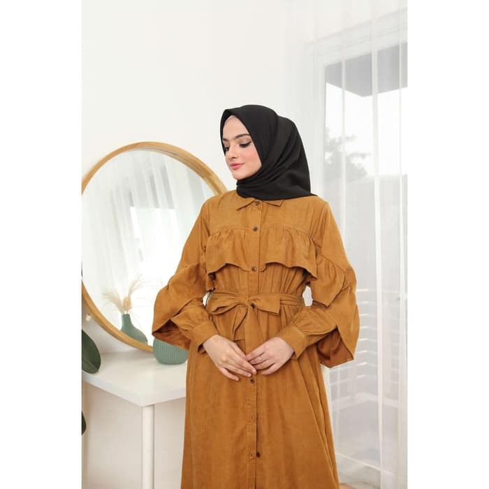 Baju Gamis Lebaran Wanita Muslimah original model terbaru 2020 jumbo