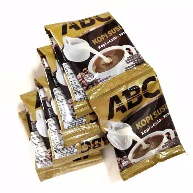 

Kopi ABC susu 1 renceng isi 10 sachet