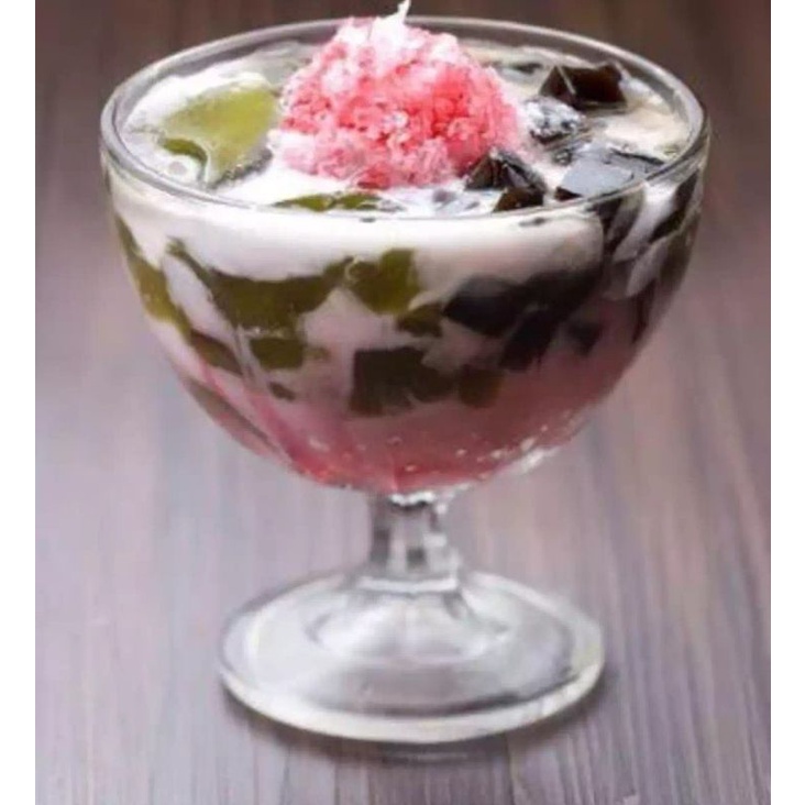 3 Pcs Gelas Kaca Es Campur/ Gelas Es Buah