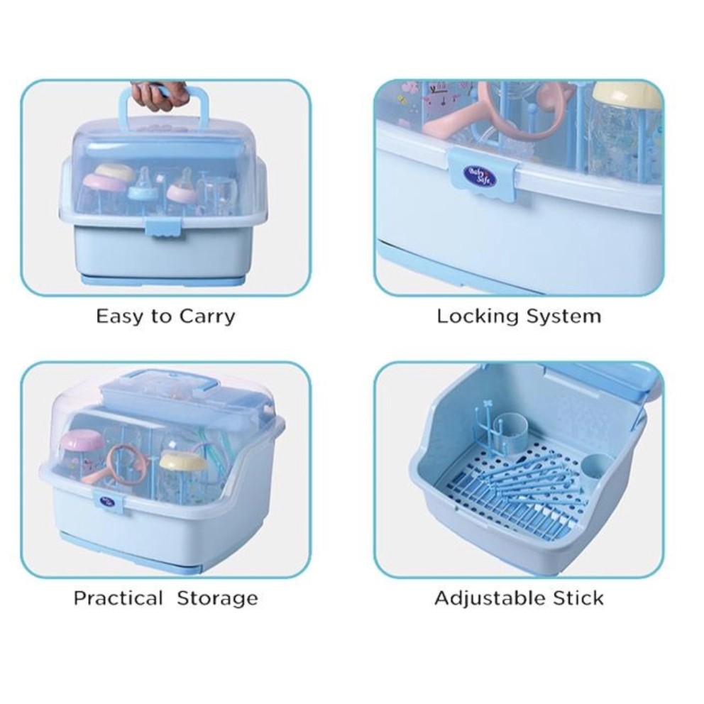 Baby Safe Drying Rack DR05 High Capacity Rak Penyimpanan Pengeringan Botol