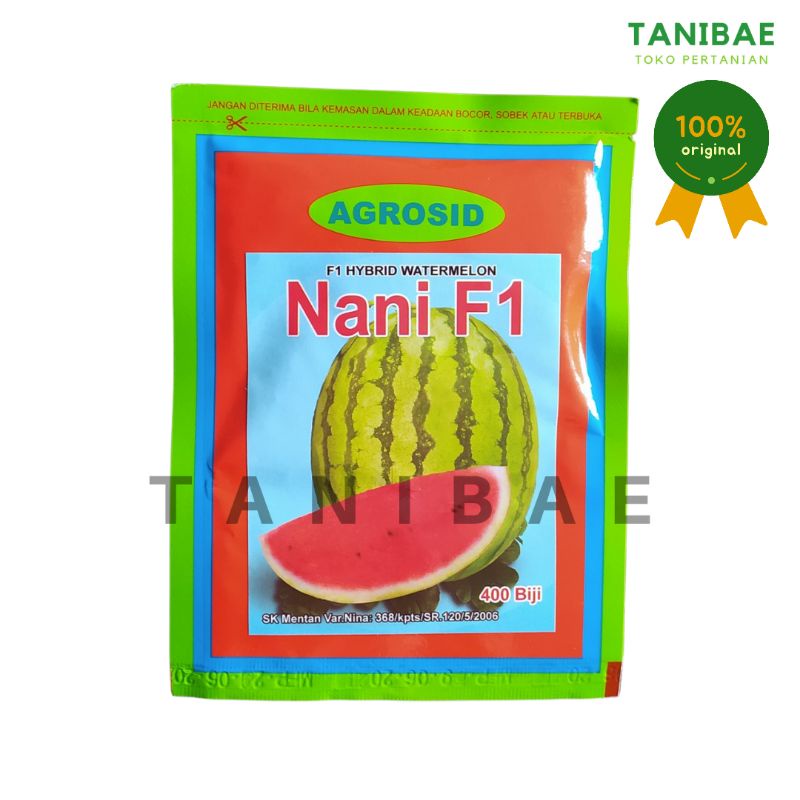 Benih Semangka Nani F1 Isi 400 biji - Bibit Agrosid