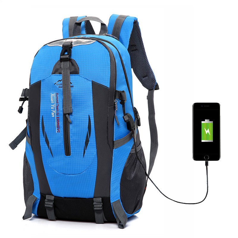 Uphike Tas Pria Tas  Backpack Outdoor Tas Sekolah USB Charger  TCR01