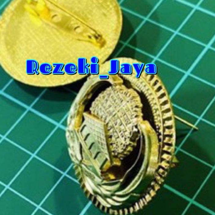 ⅍ Pin KORPRI Tumpuk Bulat Gerigi Peniti 3.5cm Kuningan ASLI PREMIUM Bangkok Satuan tebal 3mm ORIGINA