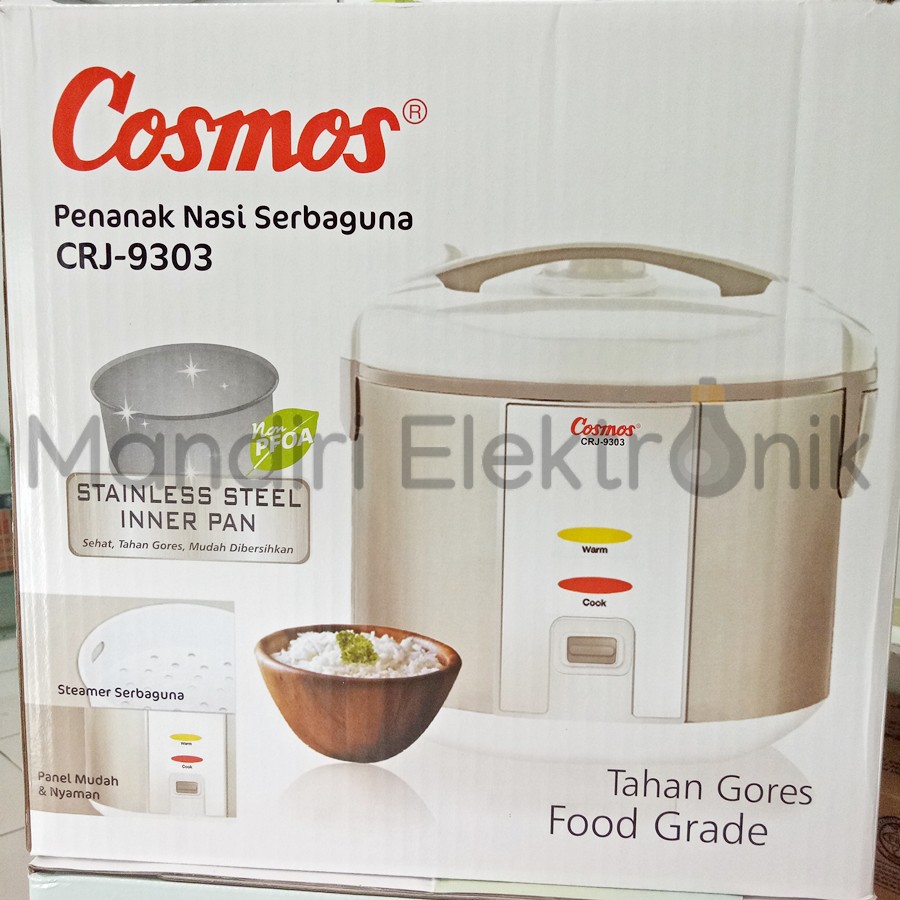 Magic com - Rice cooker Cosmos CRJ 9303 Panci stainless 2 liter