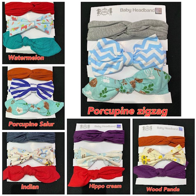 3pcs Bandana Premium Petite Mimi Estimasi 0-2 tahun CBKS