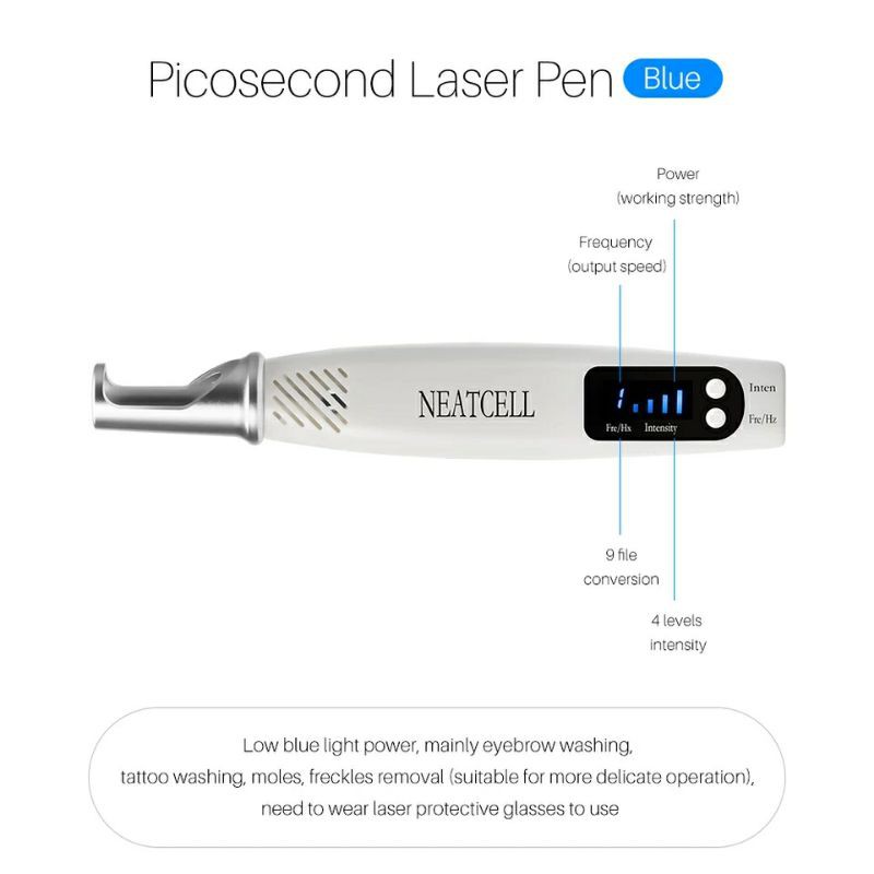 Picosecond Alat Laser Penghilang Flek Bekas Jerawat Tato Tahi Lalat Kutil NEATCELL