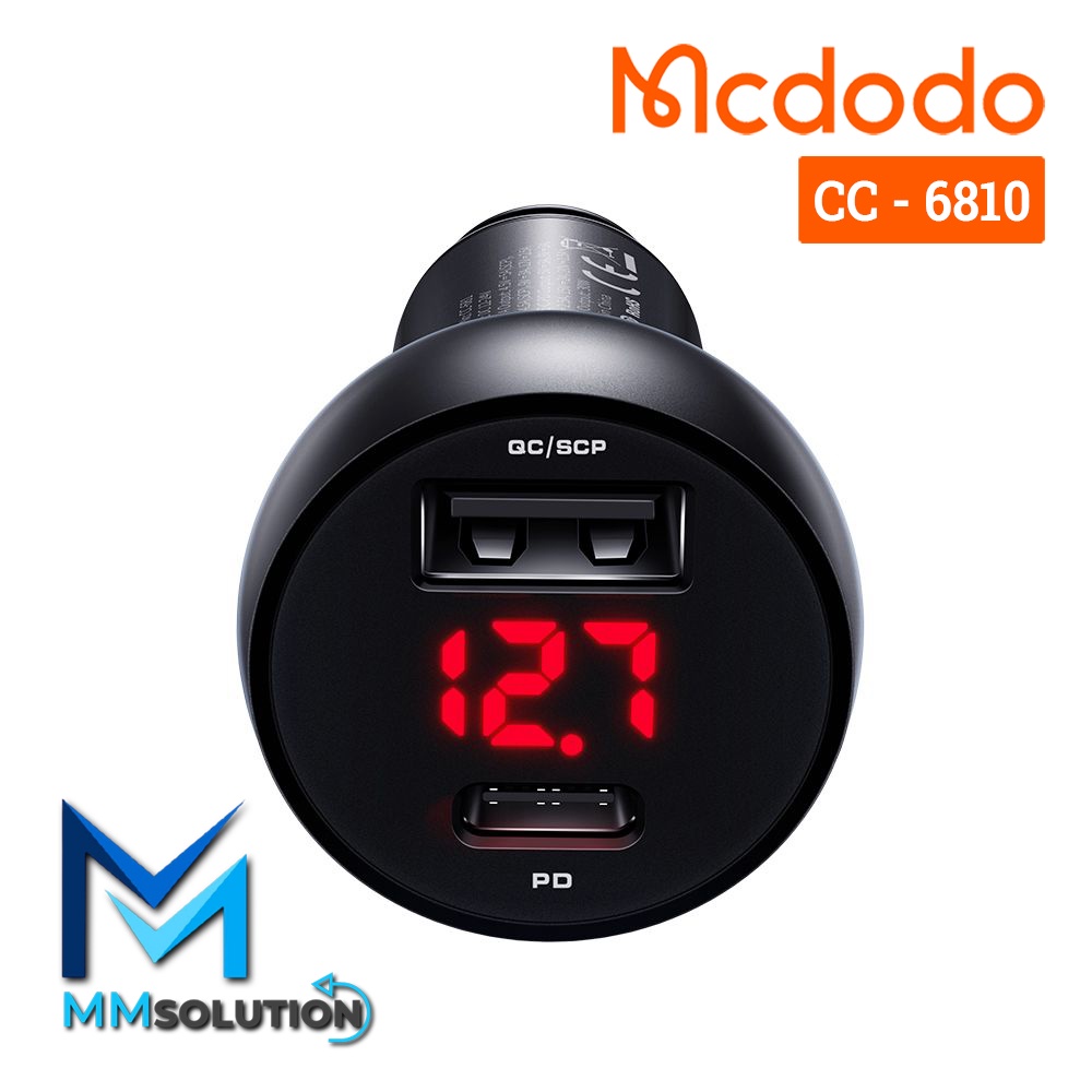 MCDODO CC-6810 Car Adaptor Charger Dual Output Fast Charge 30W