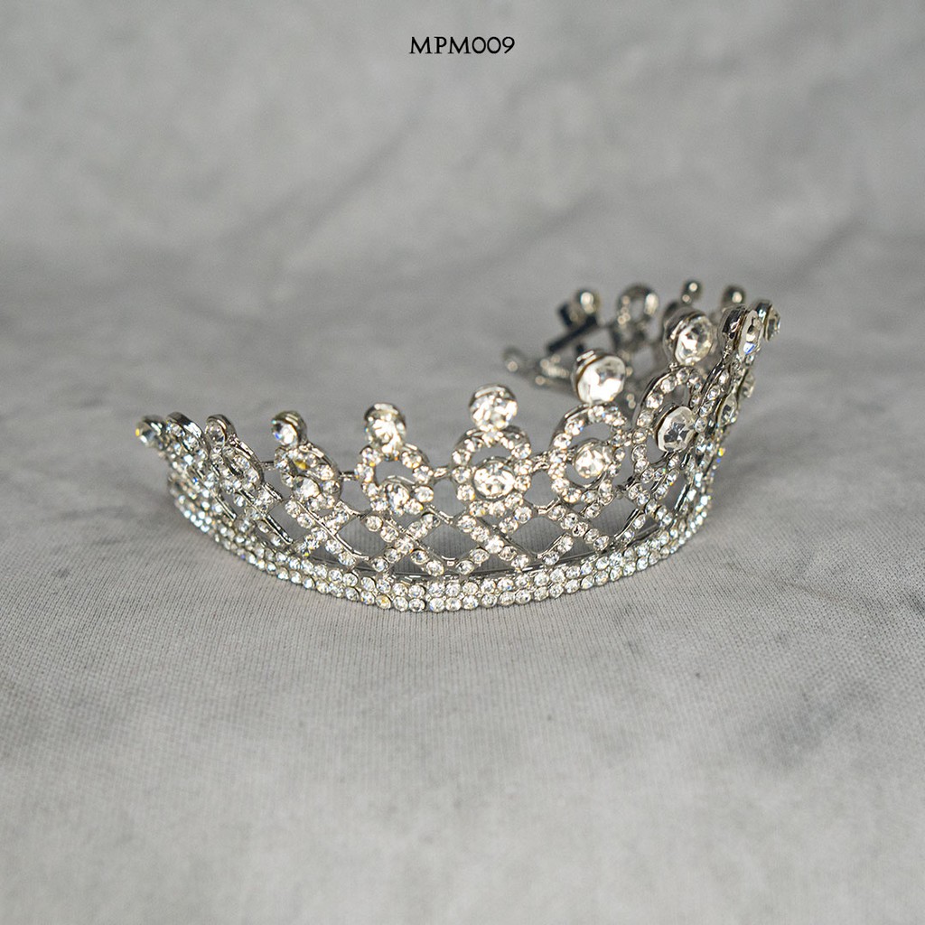 [READY STOCK] MINI CROWN MAHKOTA BRIDAL PENGANTIN HEADPIECE WEDDING MPM009