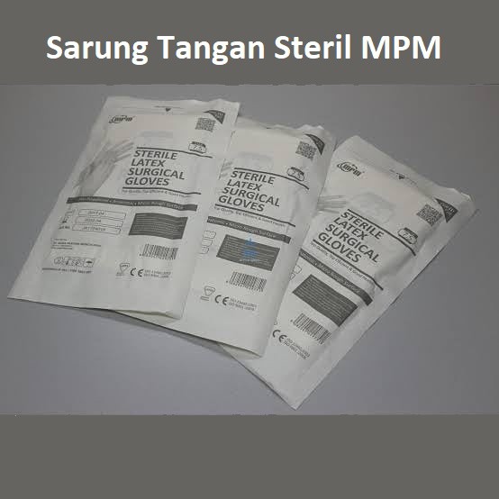 Sarung Tangan Steril MPM isi Sepasang / Sarung Tangan Bedah / Surgical Gloves / Hanscoon