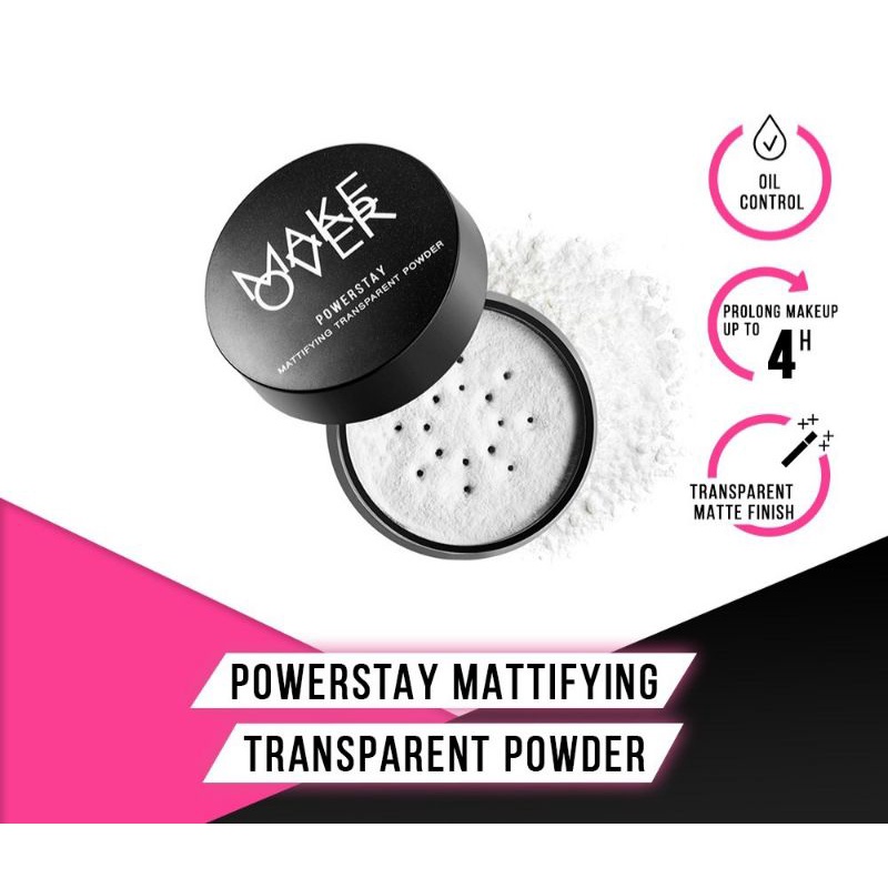 MAKE OVER Powerstay Mattifying Transparent Powder 11g