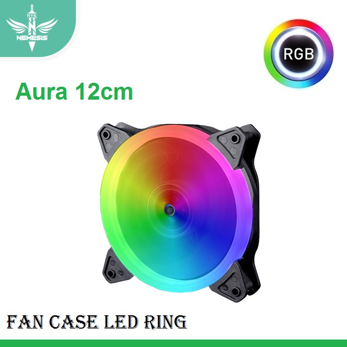 Fan Case PC Kipas Casing 12cm NYK Nemesis Aura RGB