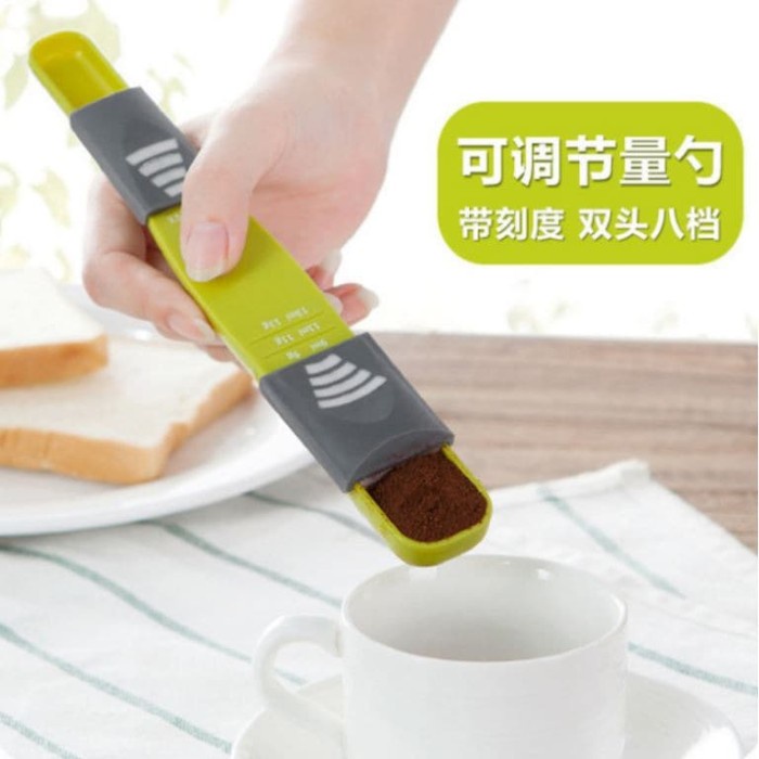 Sendok Takar Geser adjustable measuring spoon sendok Kopi Bumbu Gula