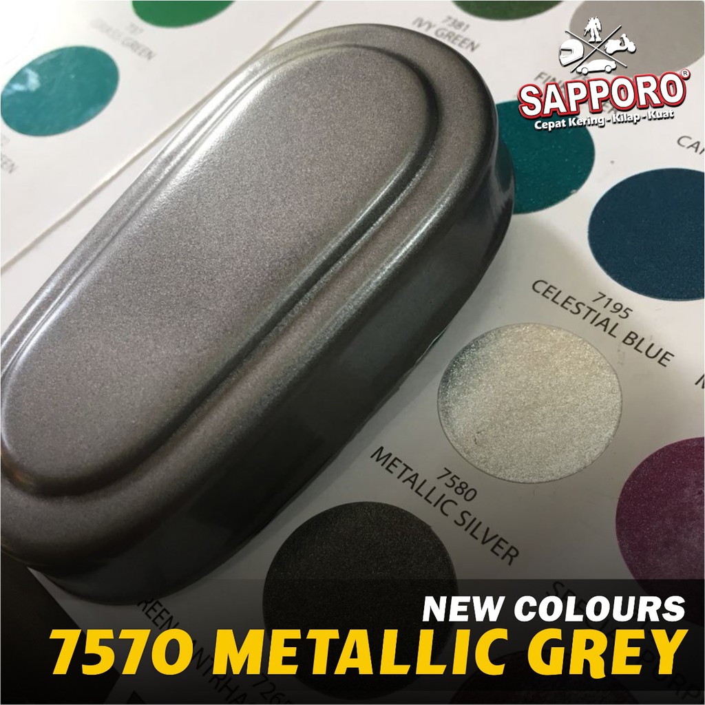 Sapporo 7570 Metallic Grey / Cat Spray Semprot Aerosol Terbaik