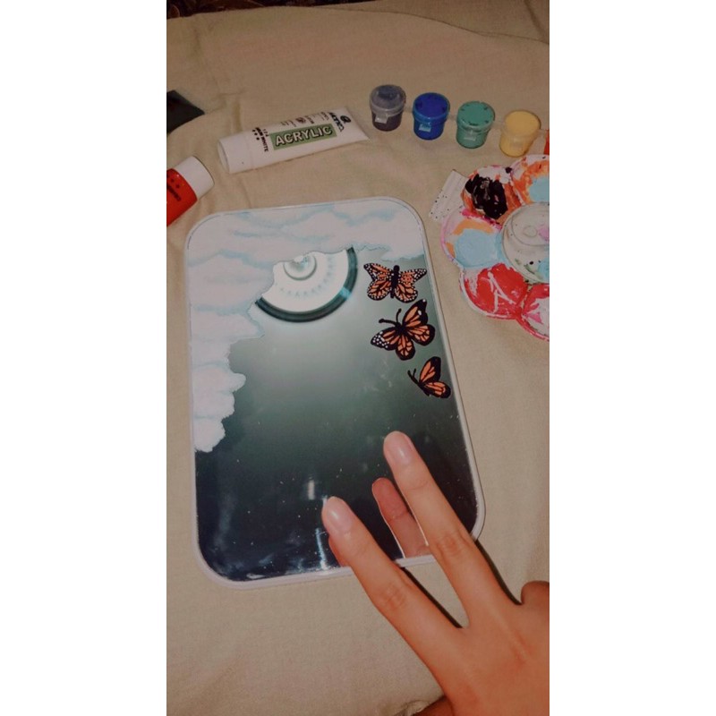 

Kaca lukis/Mirror painting “part 4”