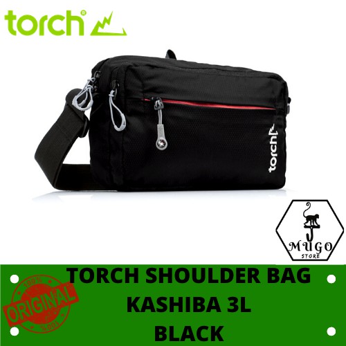 TAS SELEMPANG TORCH KASHIBA SHOULDER BAG 3L - BLACK