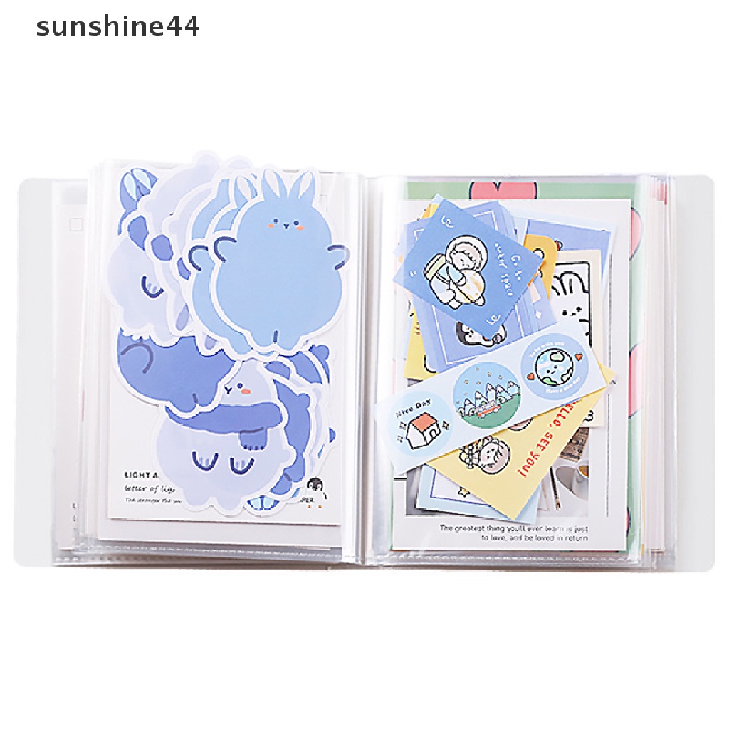 Sunshine Buku Album Foto / Kartu Pos Transparan Ukuran A6 40 Halaman