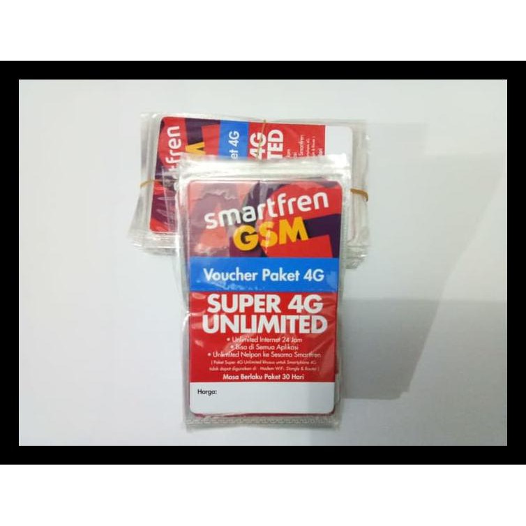 VOUCHER SMARTFREN UNLIMITED (TOTAL KUOTA 30GB) GRATIS ONGKIR